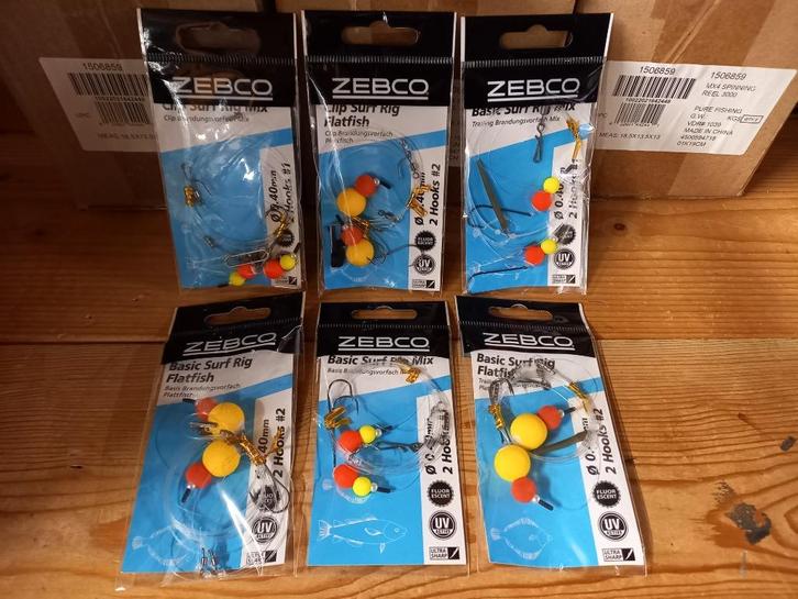 Setje Zebco Surf/Brandings onderlijnen...6 soorten, Watersport en Boten, Hengelsport | Zeevissen, Nieuw, Overige typen, Ophalen of Verzenden
