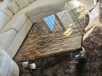 Salon tafel, Huis en Inrichting, Tafels | Salontafels, Glas, Ophalen of Verzenden, Zo goed als nieuw, Minder dan 50 cm