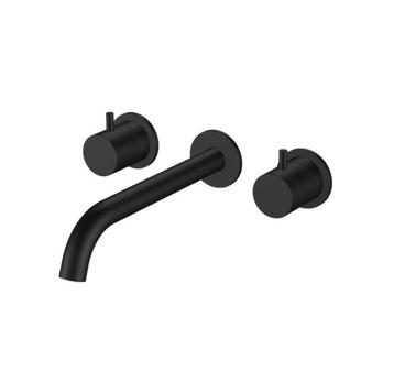 REGN 3GATS INBOUW WASTAFELKRAAN MAT ZWART -gratis verzending beschikbaar voor biedingen