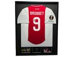 Brian Brobbey AFC Ajax 24/25 ingelijst gesigneerd shirt, Verzamelen, Sportartikelen en Voetbal, Soccersignings.nl, Shirt, Nieuw