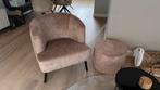 fauteuil met poef - in perfecte staat  merk  bronx71, Huis en Inrichting, Fauteuils, Ophalen, Zo goed als nieuw, 75 tot 100 cm
