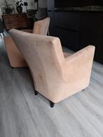 2 fauteuils van het merk Leolux, Gebruikt, Eenpersoons, 75 tot 100 cm, Ophalen of Verzenden