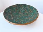 Vintage XXL Rik Davids houten schaal 69 cm Dutch design, Gebruikt, Schaal, Rond, Ophalen of Verzenden
