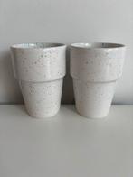 Hema John Tams Banquet Confetti 2 melk bekers/mokken ZGAN!!!, Ophalen of Verzenden, Zo goed als nieuw, Overige stijlen, Kop(pen) en/of Schotel(s)