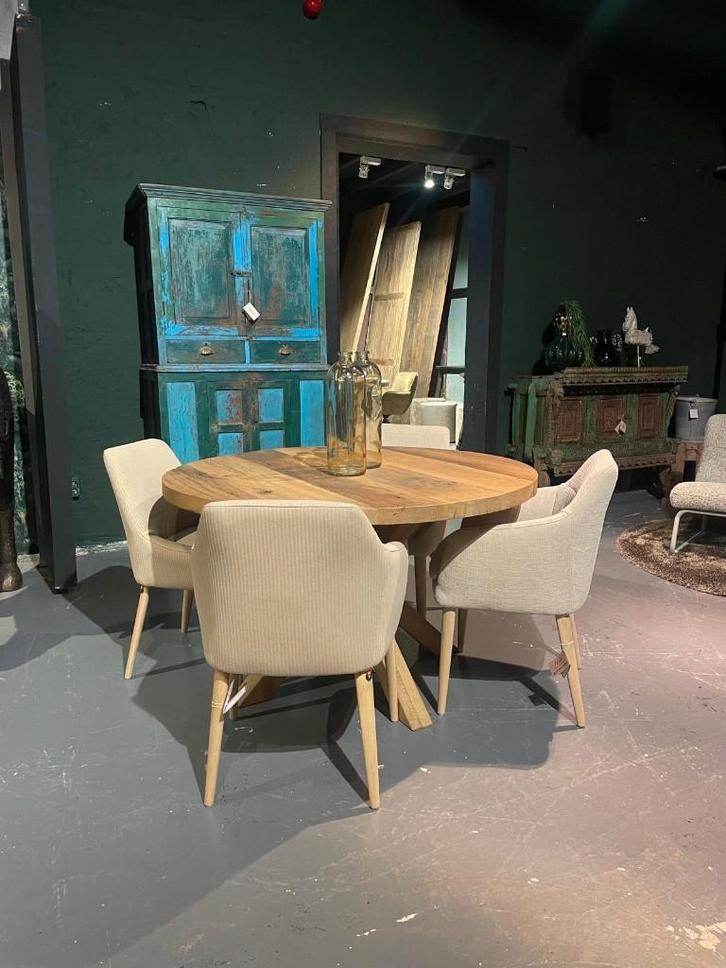 Eetkamerstoelen set, Huis en Inrichting, Stoelen, Nieuw, Vier, Stof, Overige kleuren, Ophalen of Verzenden