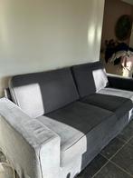 Grijs/ blauwe bank, Huis en Inrichting, Ophalen, Gebruikt, Rechthoekig, 125 cm of meer