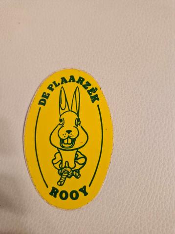 1858 Sticker De Plaarzék Rooy beschikbaar voor biedingen