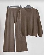 Kleding set Kalie Bruin-2 (44-50), Kleding | Dames, Grote Maten, Verzenden, Nieuw, Bruin, Overige typen