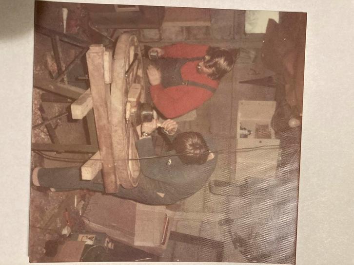 Salontafel Wagenwiel - Uniek!, Doe-het-zelf en Verbouw, Draaibanken, Gebruikt, Overige typen, Ophalen