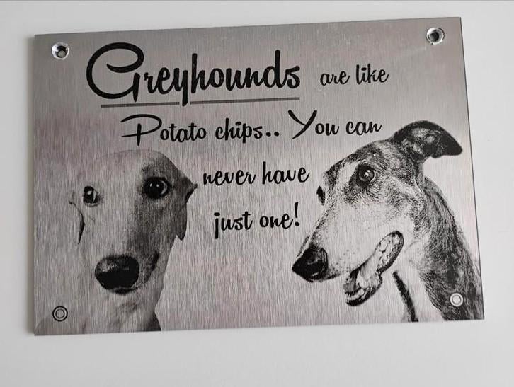 Honden muurplaat aluminium, Dieren en Toebehoren, Ophalen of Verzenden, Nieuw