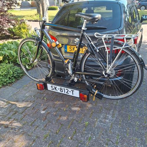 Robuuste hawk spinder voor 2 fietsen, Auto diversen, Fietsendragers, Gebruikt, Trekhaakdrager, 2 fietsen, Brede banden, Elektrische fiets