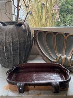 Grote antiek aardewek schaal, Ophalen of Verzenden