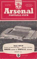 Glasgow Rangers - Sparta Rotterdam Programma 1959, Verzamelen, Verzenden, Gebruikt, Sparta, Boek of Tijdschrift