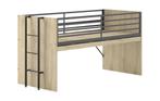 Sam halfhoogslaper met uitschuifbureau - 90x200 - Eikenkleur