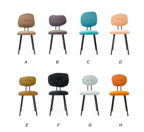 Dining Chairs (Maarten Baas for Lensvelt), Huis en Inrichting, Stoelen, Zo goed als nieuw, Vijf, Zes of meer stoelen, Stof, Blauw