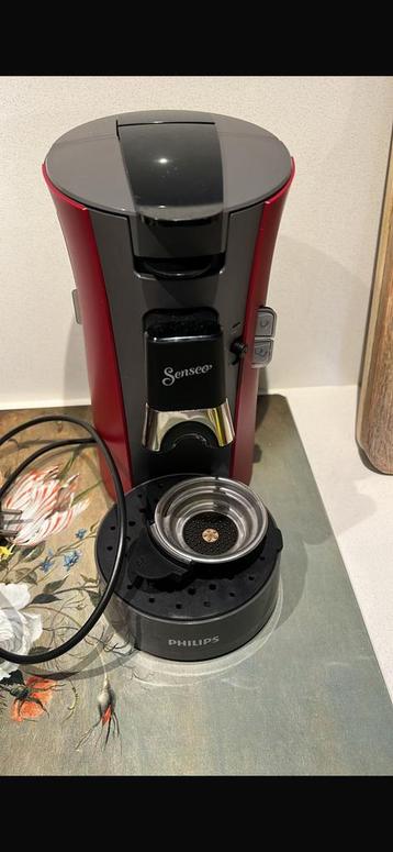 Philips Senseo koffiepadmachine. Steenrood. Werkt prima. beschikbaar voor biedingen