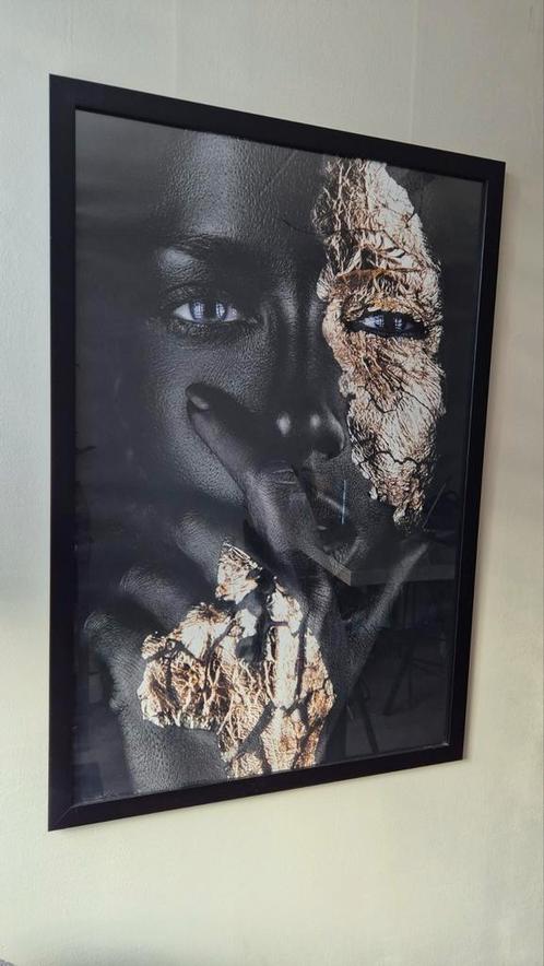 Poster met zwarte lijst - 90x120 cm, Huis en Inrichting, Woonaccessoires | Lijsten, Zo goed als nieuw, 75 cm of meer, 100 tot 125 cm