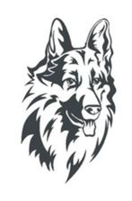 Decoratie sticker interieursticker herders hond, The River House, Info@theriverhouse.nl, Nieuw, Ophalen of Verzenden