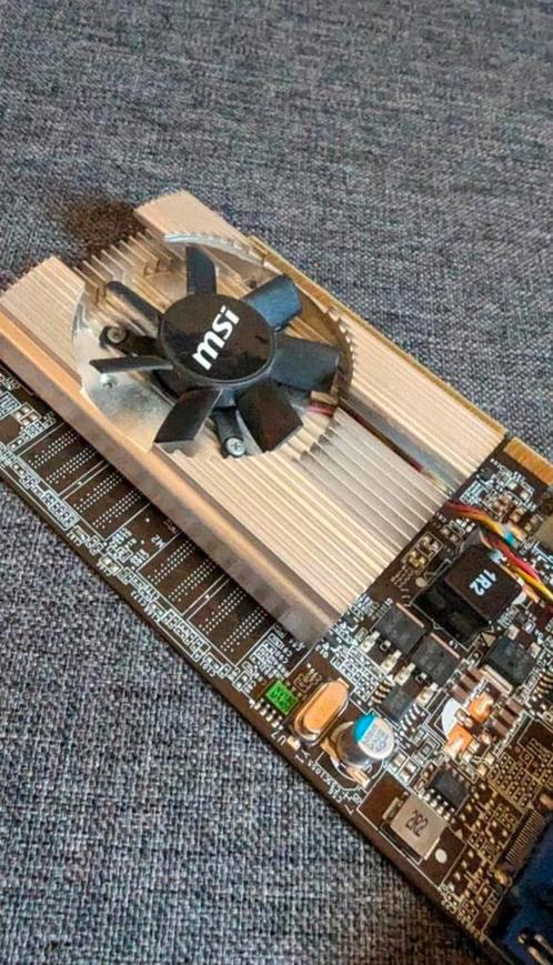MSI N210-D512D2 GeFORCE 210 512MB PCI, Computers en Software, Videokaarten, Zo goed als nieuw, Nvidia, PCI, GDDR3, DVI, VGA, Ophalen of Verzenden