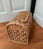Vintage rotan reismand ter decoratie of voor uw huisdier, Ophalen of Verzenden, Zo goed als nieuw, Rond, Riet