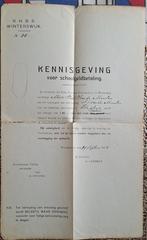Kennisgeving schoolbetaling RHBS school Winterswijk uit 1915, Ophalen of Verzenden, Gebruikt