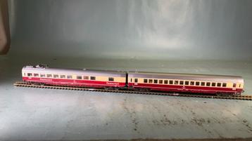 Fleischmann ho 2 rijtuigen TEE 5162/63 interieur/verlichting beschikbaar voor biedingen