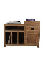 Teakhouten platenspeelkastje, Ophalen of Verzenden, Nieuw