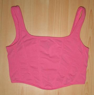 SHEIN roze topje maat 170/176 (36) met vertikale stiksels. V beschikbaar voor biedingen
