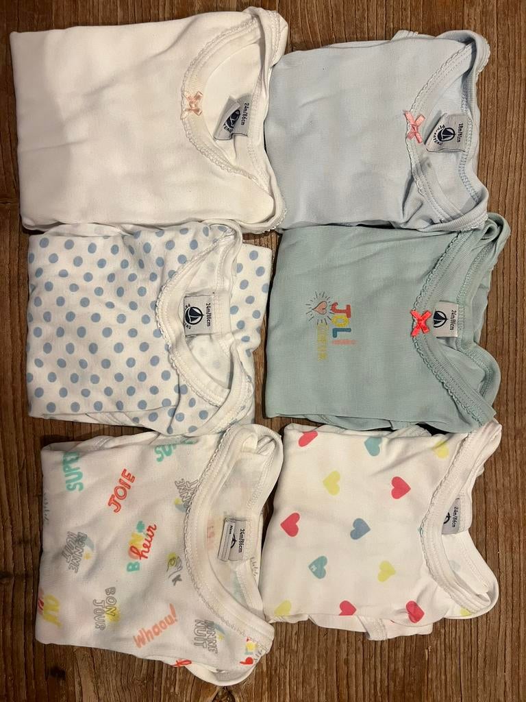 Petit bateau rompers 5x, Kinderen en Baby's, Ophalen of Verzenden, Gebruikt, Jongetje of Meisje, Nacht- of Onderkleding