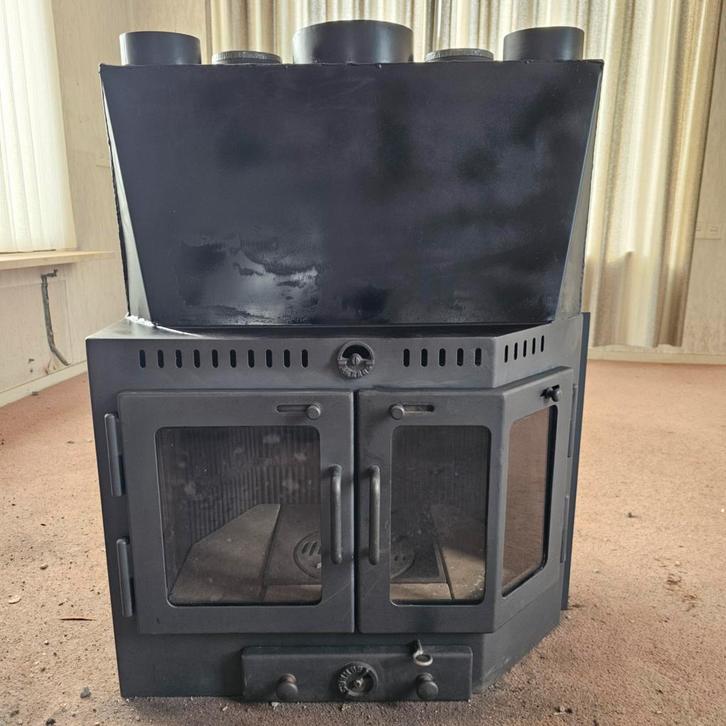 BARBAS Sfeerhaard / Allesbrander inbouw., Huis en Inrichting, Kachels, Gebruikt, Inbouw, Allesbrander, Hout, Ophalen