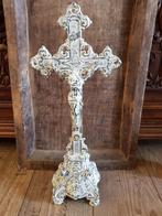Kruisbeeld groot en zeer zwaar model, Antiek en Kunst, Antiek | Religie, Ophalen of Verzenden