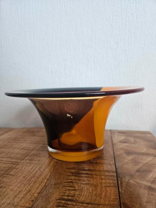glaskunstenaar Bernard Heesen vintage retro vaas schaal, Antiek en Kunst, Antiek | Vazen, Ophalen of Verzenden
