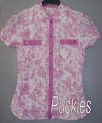 Maat S *SALE* Vero Moda blouse roze/wit *NieuW*, Vero Moda, Nieuw, Ophalen of Verzenden, Roze