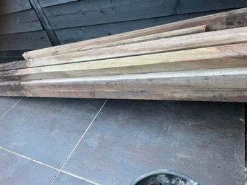 Bankirai palen 7x7 14 stuks echte bankirai hardhout beschikbaar voor biedingen
