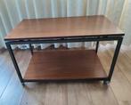 Vintage bijzet tafel tafeltje trolley op wielen tafeltje, Gebruikt, 50 tot 100 cm, Vintage, Ophalen of Verzenden