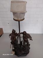 zwaar bronskleurige beeld/lamp, Ophalen of Verzenden