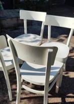 4 stoelen - alleen voor mooie billen, Huis en Inrichting, Ophalen, Gebruikt, Cafe, 50 tot 100 cm