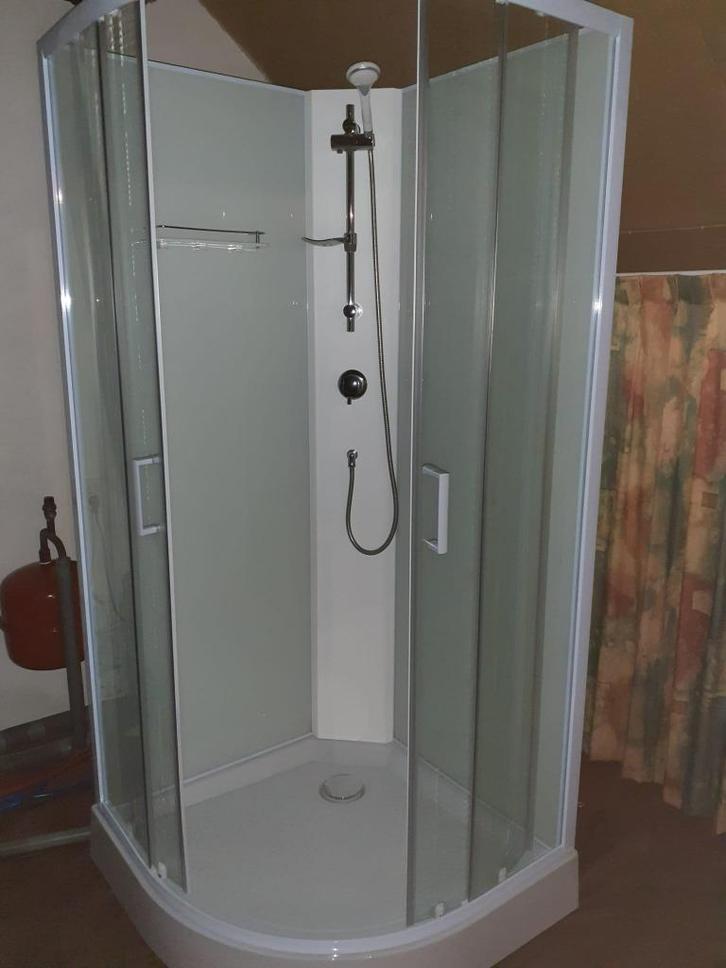 nood/verbouwing douche, Doe-het-zelf en Verbouw, Sanitair, Zo goed als nieuw, Douche, Chroom, Glas, Ophalen