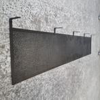 1x zwart metalen schaamschot voor onder bureau 164x35 cm
