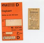 oude treinkaart NS Dagkaart met verlenging, Verzamelen, Ophalen of Verzenden, Gebruikt, Trein, Overige typen