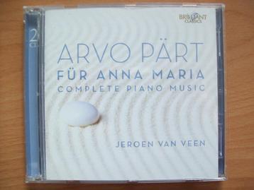 Jeroen van Veen - Arvo Pärt: Für Anna Maria - Complete Piano beschikbaar voor biedingen