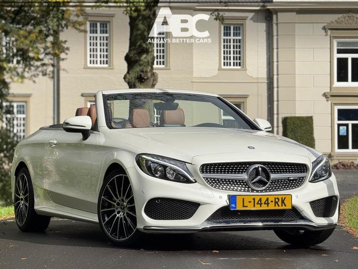 Mercedes-Benz C-Klasse Cabrio 200 Prestige AMG Diamond White, Auto's, Mercedes-Benz, Te koop, C-Klasse, ABS, Achteruitrijcamera