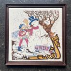 Vintage Regina Tegel - Winter Tafereel, Ophalen of Verzenden