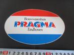 sticker EHV Bouwwarenhuis PRAGMA  Eindhoven Bumpersticker *, Ophalen, Zo goed als nieuw, Bedrijf of Vereniging