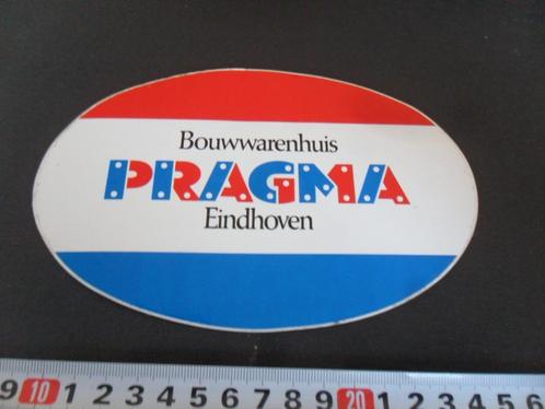 sticker EHV Bouwwarenhuis PRAGMA  Eindhoven Bumpersticker *, Verzamelen, Stickers, Zo goed als nieuw, Bedrijf of Vereniging, Ophalen
