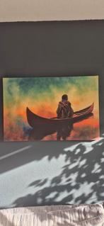 2 Grote Canvas Schilderijen - Native American Thema, Ophalen