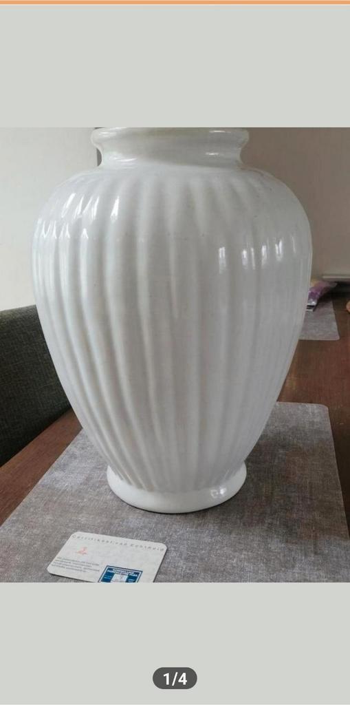 Originele Delfts witte vaas Porceleyne Fles, Antiek en Kunst, Antiek | Vazen, Ophalen of Verzenden