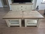 Twee Vierkante Salontafels 60x60, Ophalen, Gebruikt, Vierkant, 50 tot 100 cm