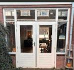 Hardhouten kozijn hardhouten tuindeuren dubbel glas, Ophalen of Verzenden, Zo goed als nieuw, Hout, Raamkozijn