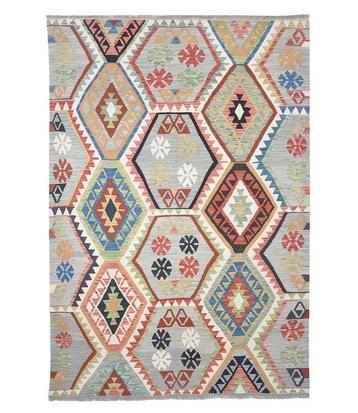 248x178 cm Handgeweven Traditionele Kelim Vloerkleed Wol  beschikbaar voor biedingen